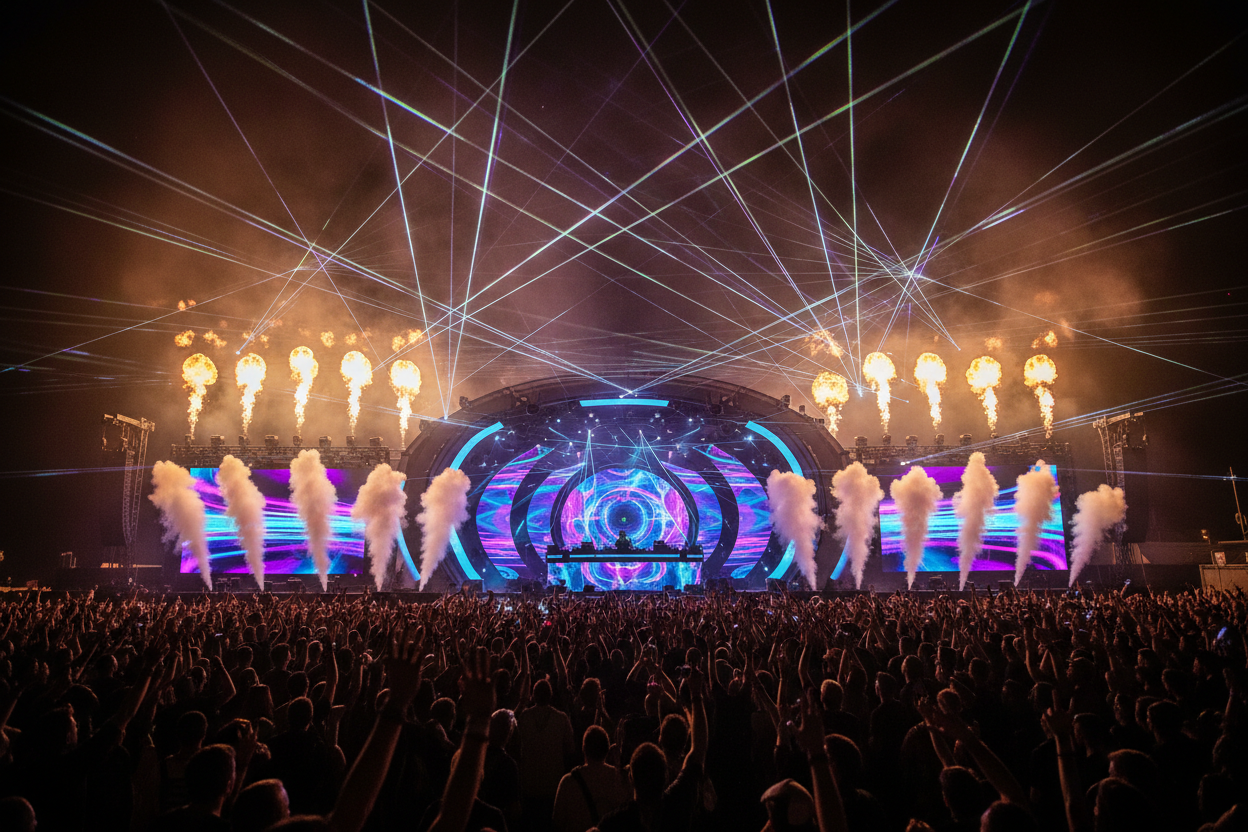 Intense Festival Scene Banner