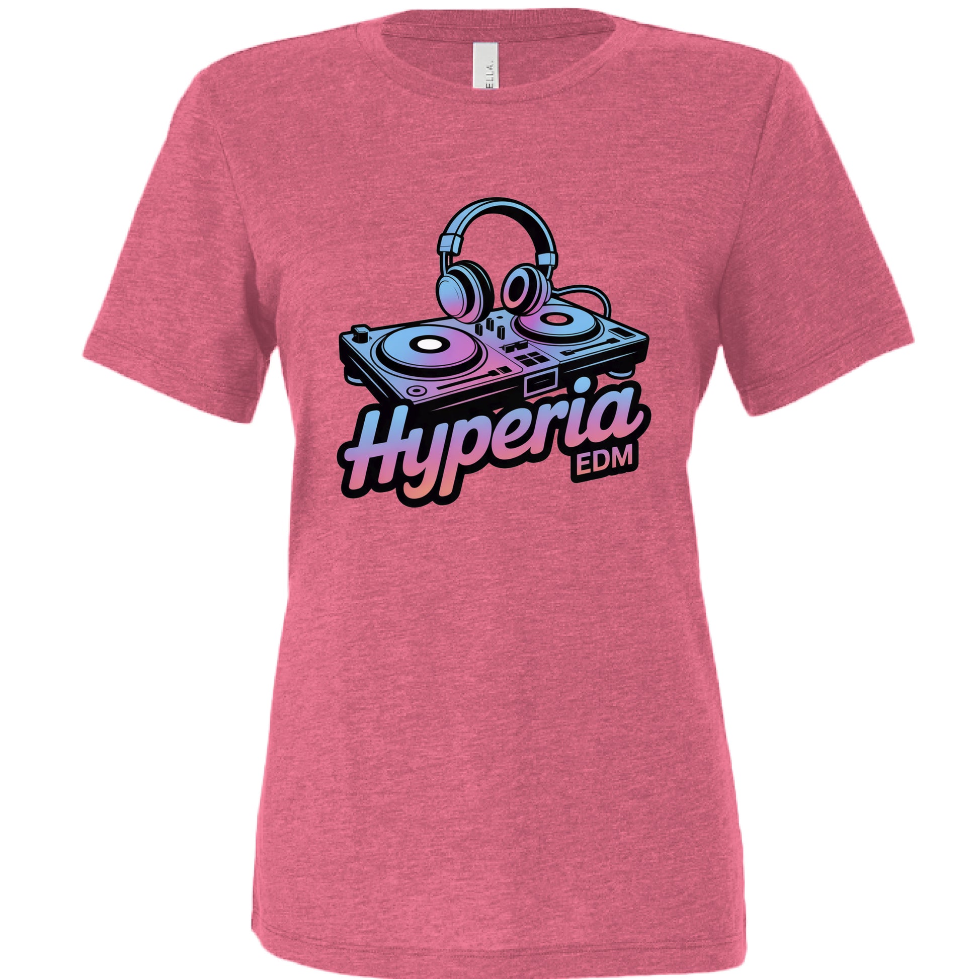 Char Pink Tri Blend - FRONT