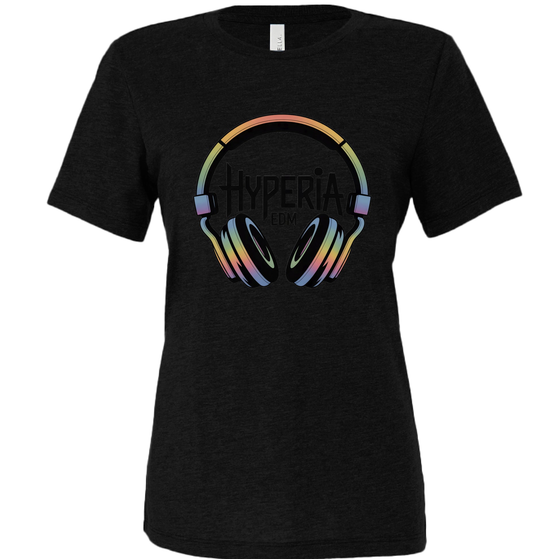 SOLID BLK Tri Blend - FRONT