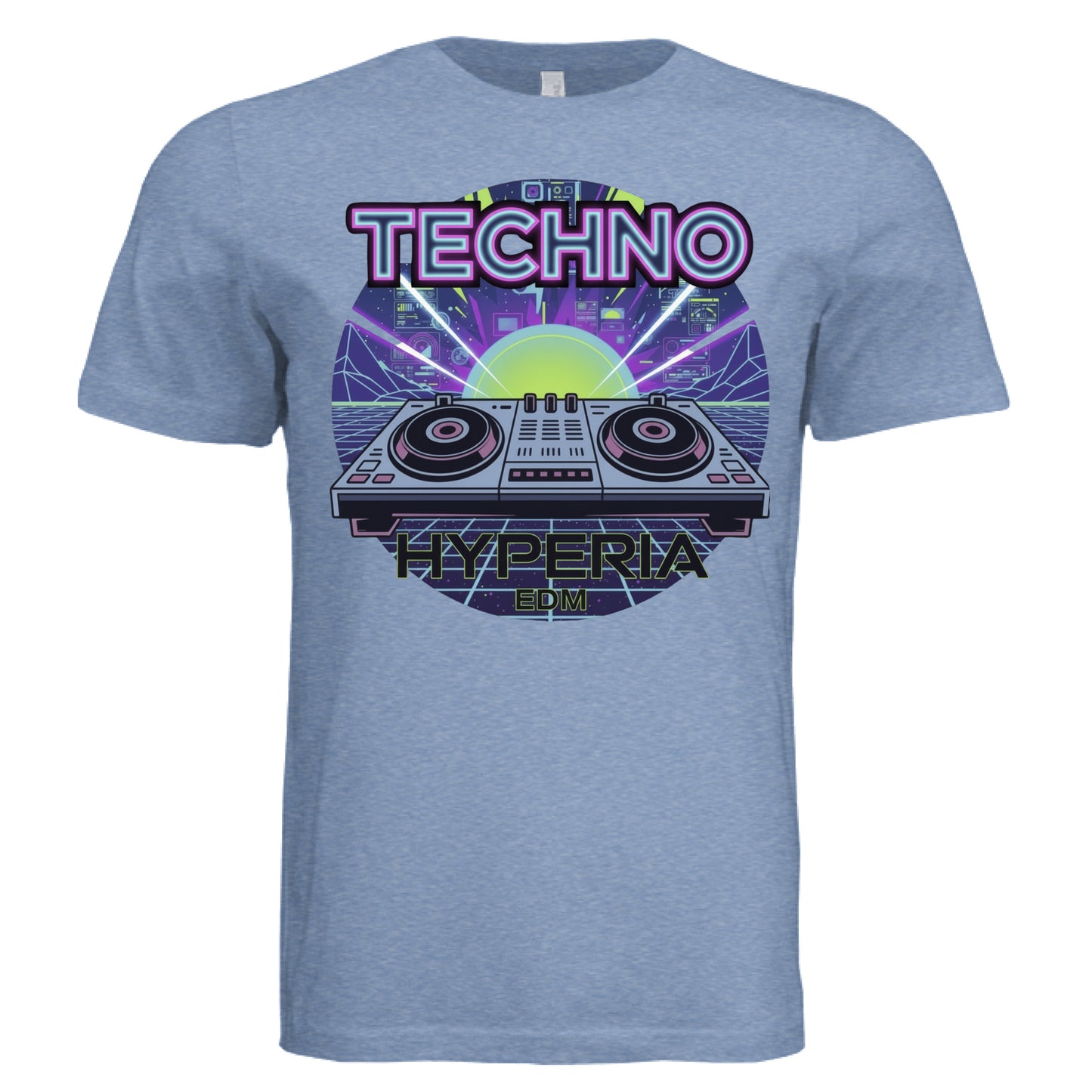 Solid Blue Tri Blend - FRONT