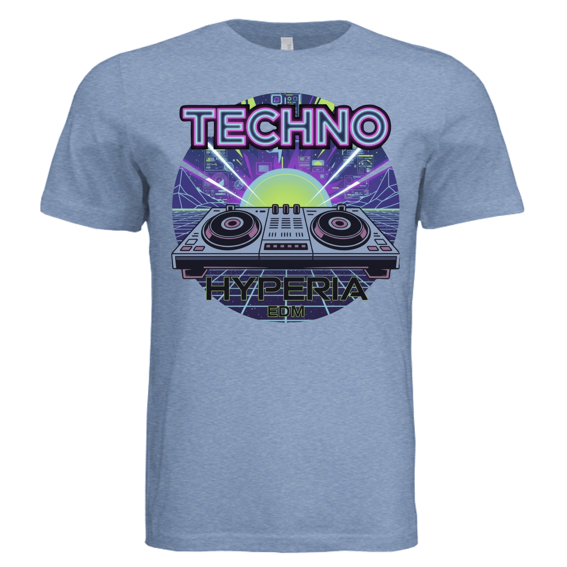 Solid Blue Tri Blend - FRONT
