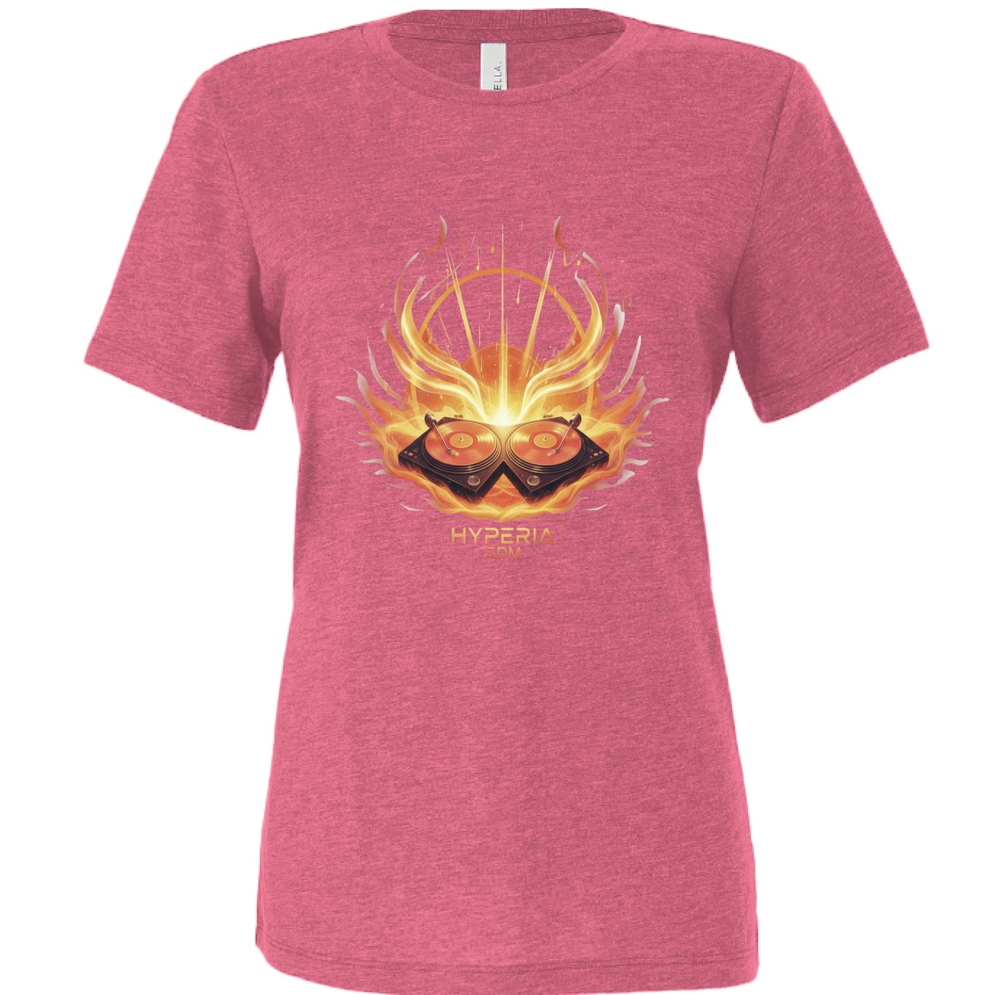 Char Pink Triblend - FRONT