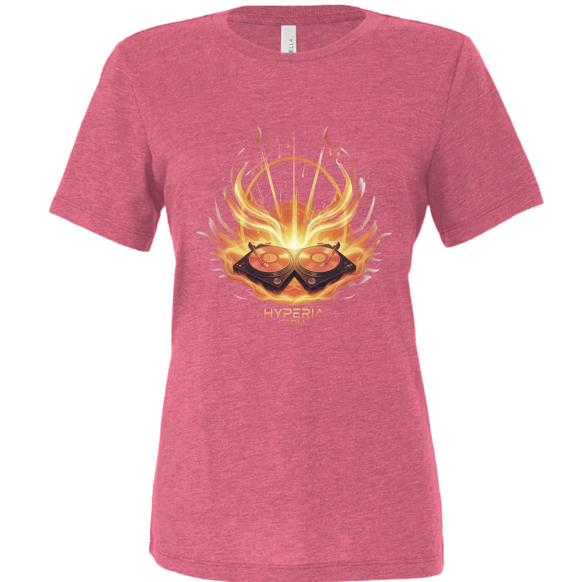 Char Pink Triblend - FRONT