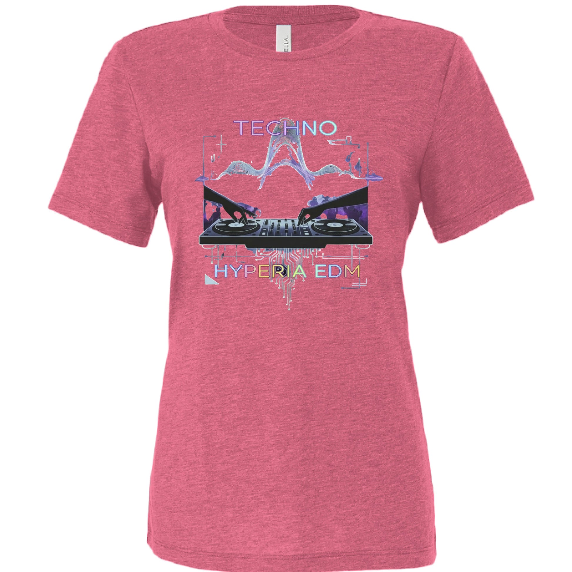 Char Pink Tri Blend - FRONT