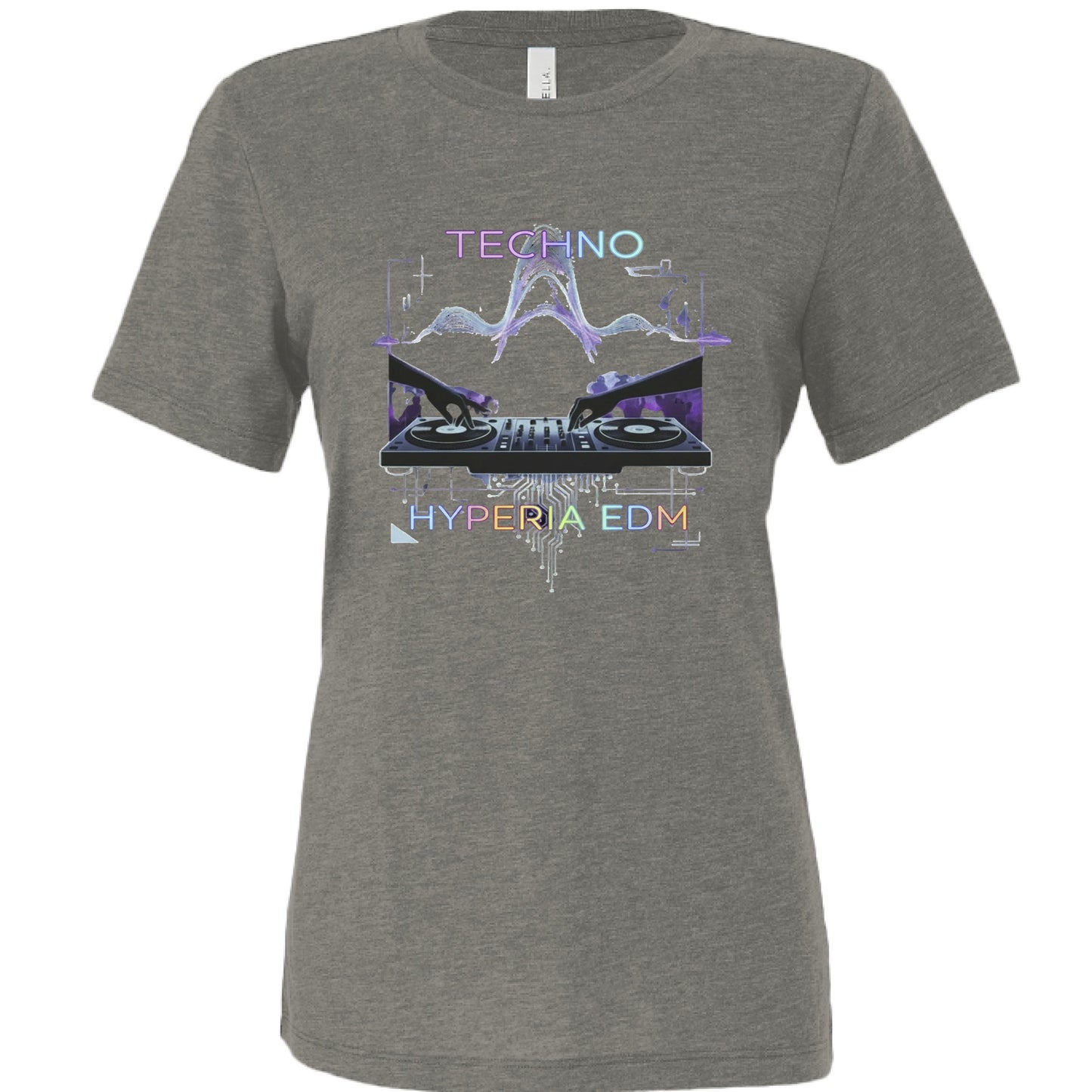 CHAR-BLACK Tri Blend - FRONT