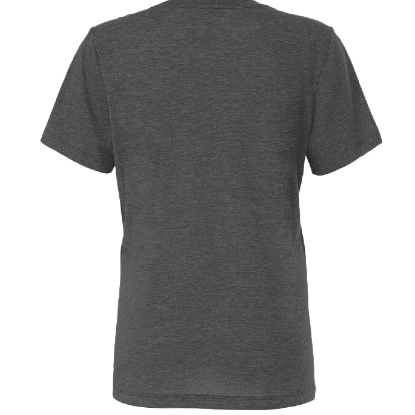 Solid Dark Grey Tri Blend - BACK