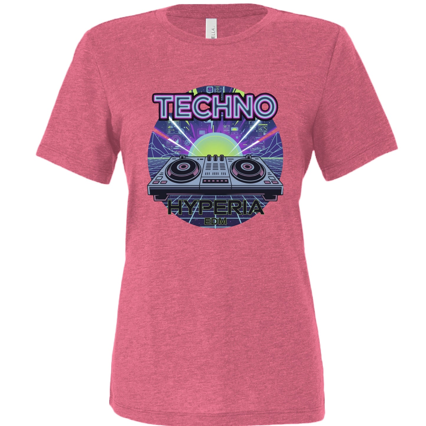 Char Pink Tri Blend - FRONT