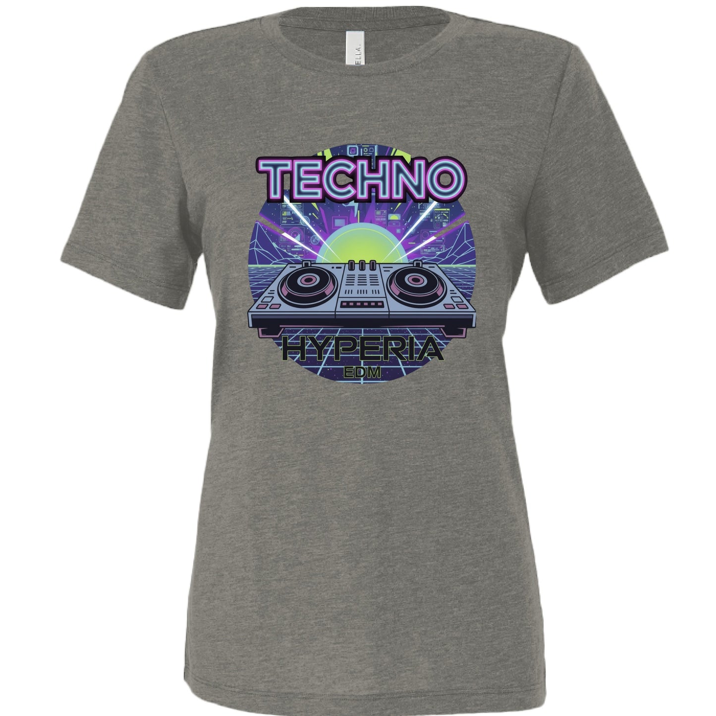 CHAR-BLACK Tri Blend - FRONT
