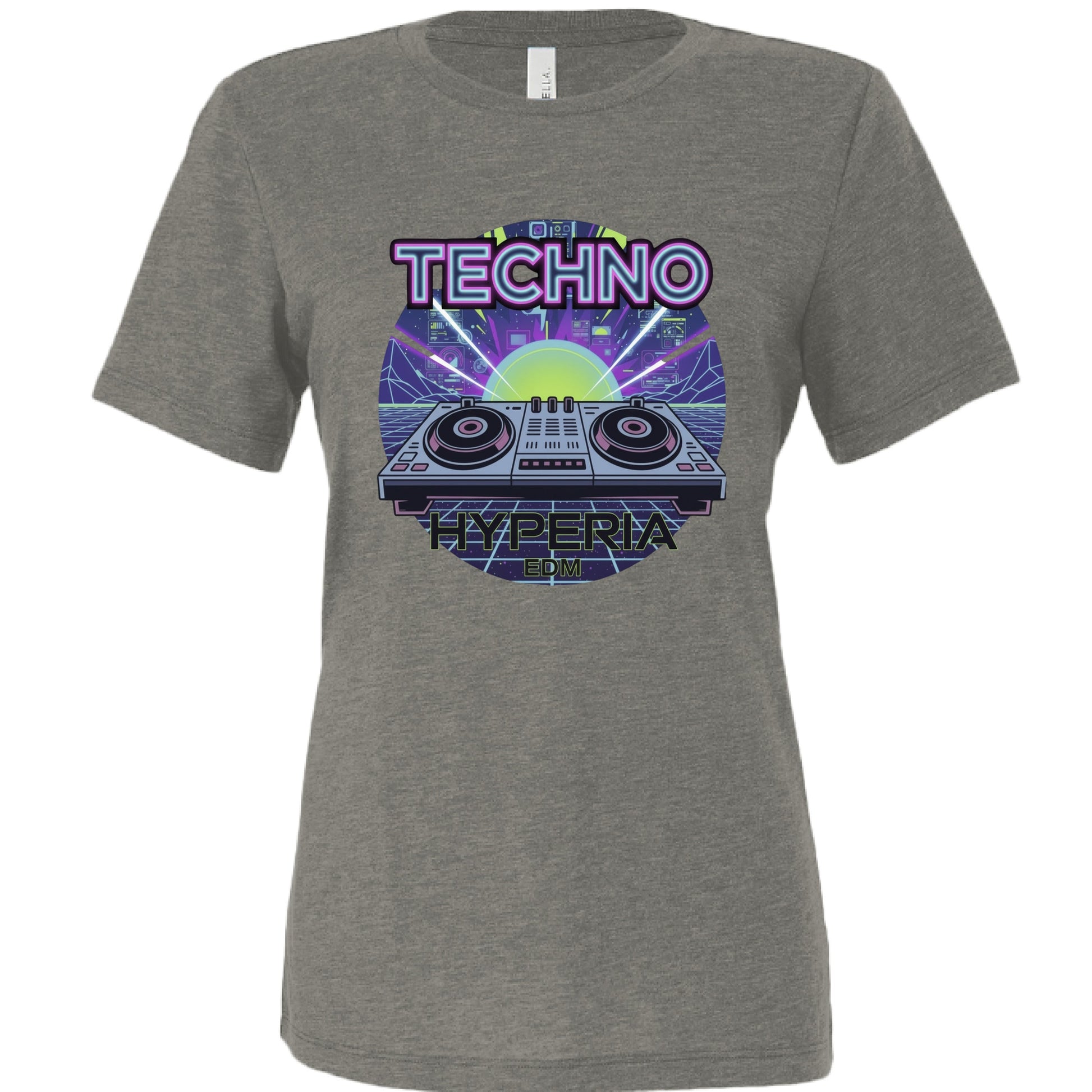CHAR-BLACK Tri Blend - FRONT