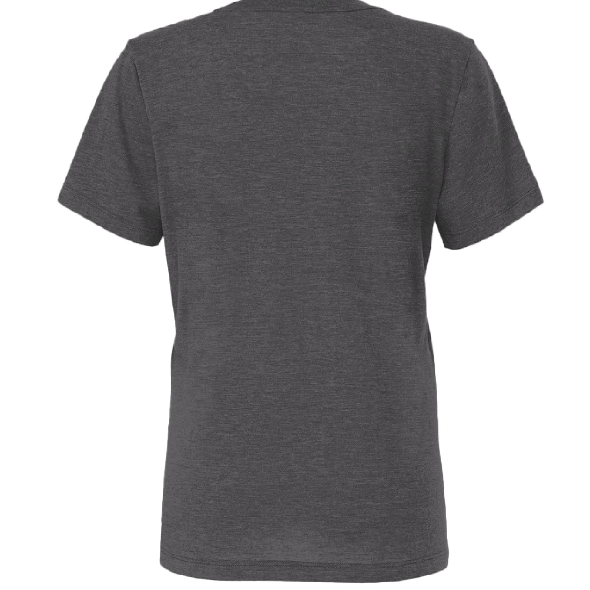 Solid Dark Grey Tri Blend - BACK
