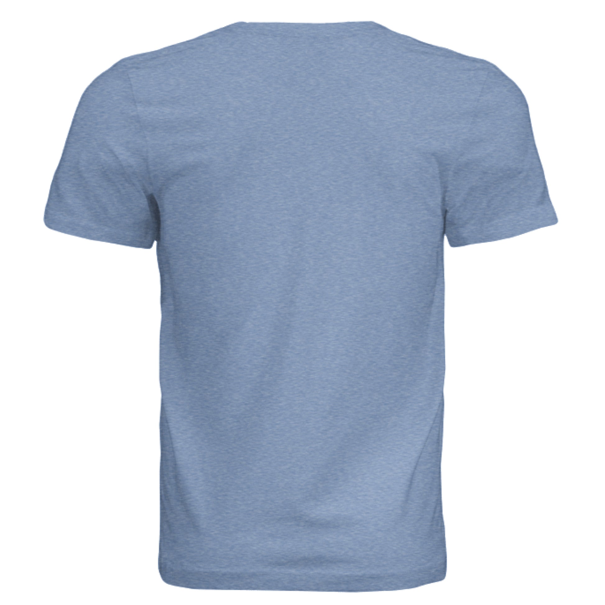 Solid Blue Tri Blend - BACK