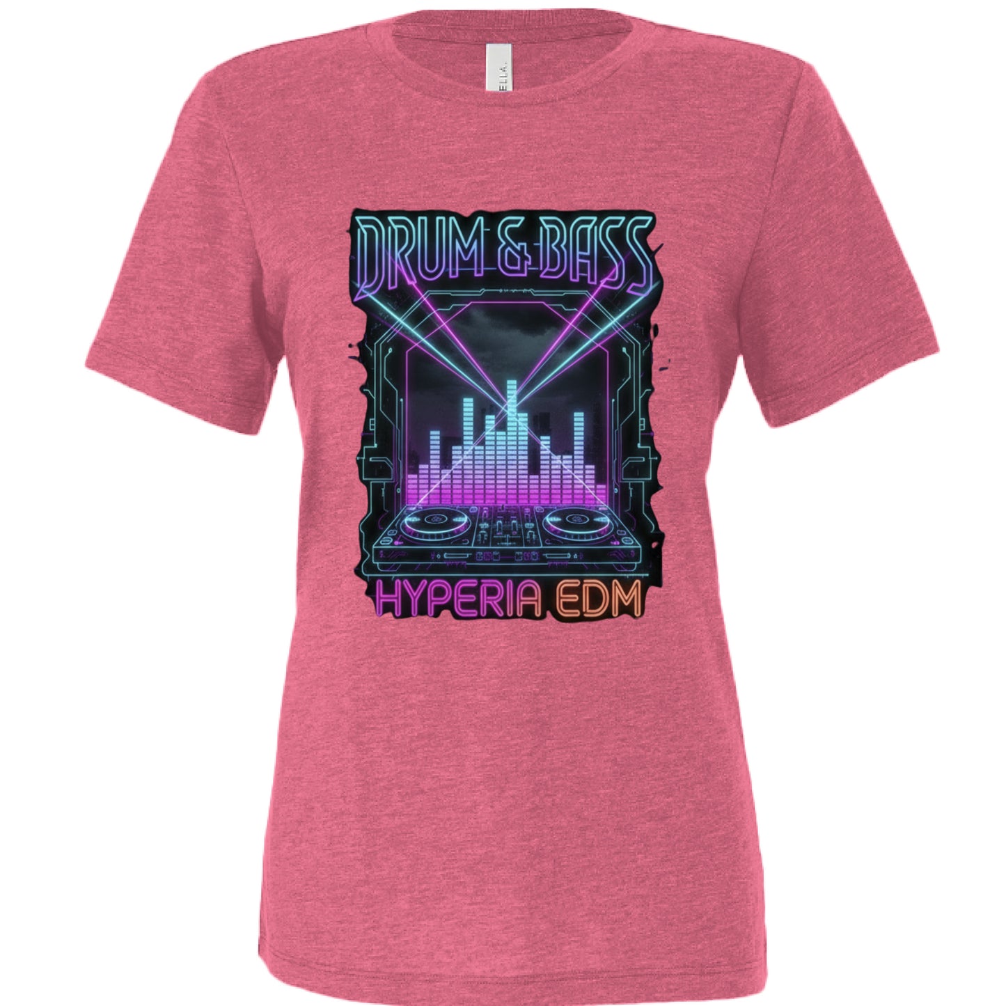 Char Pink Triblend - FRONT