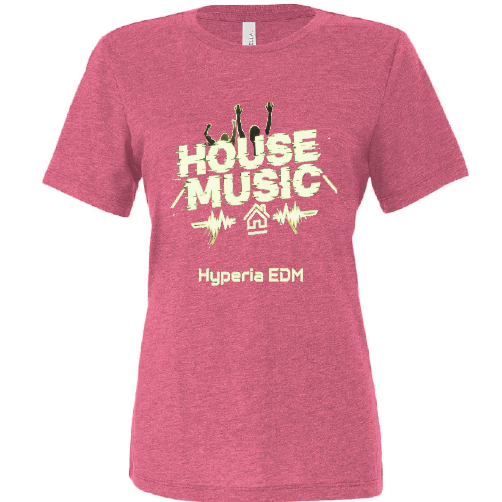 Char Pink Triblend - FRONT