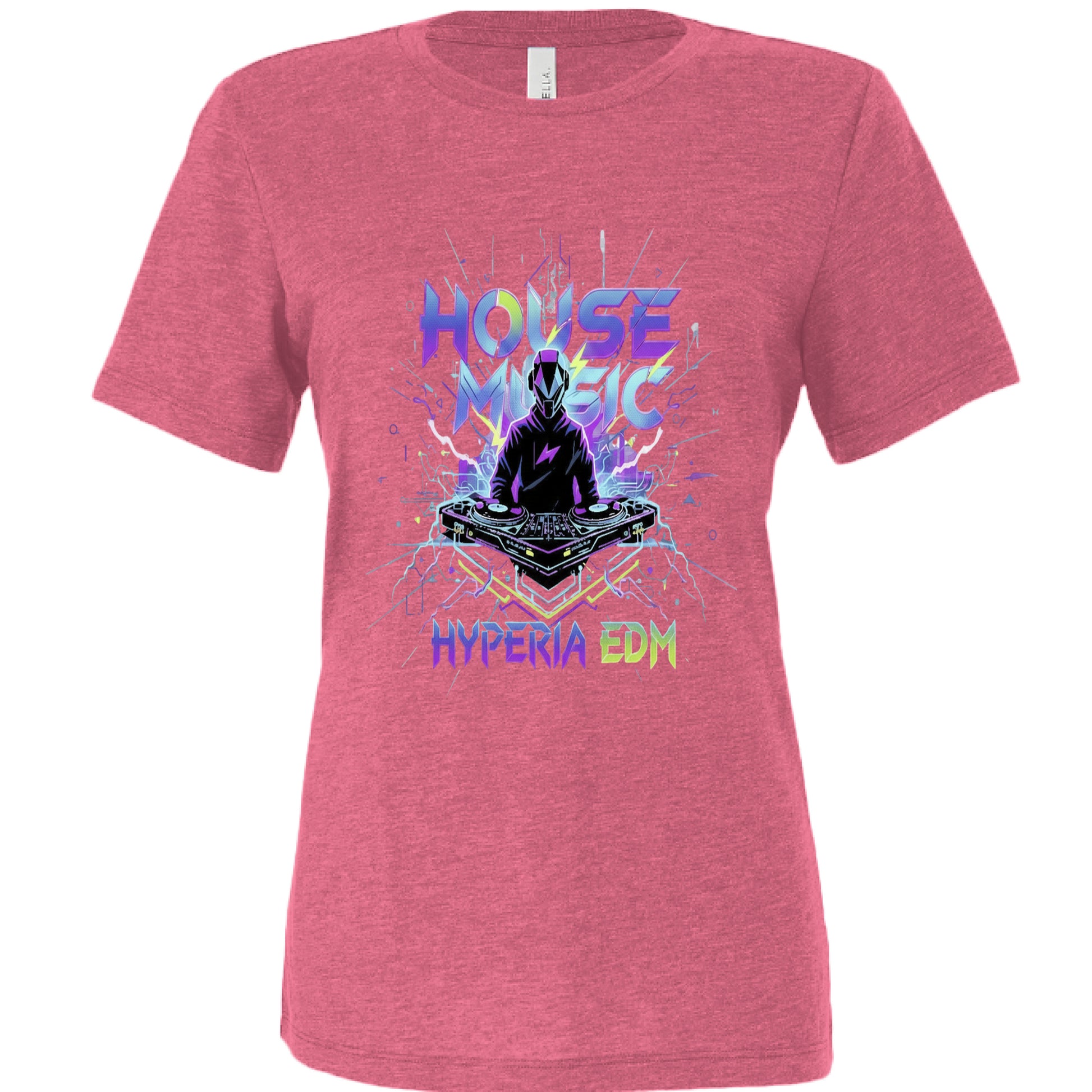 Char Pink Triblend - FRONT