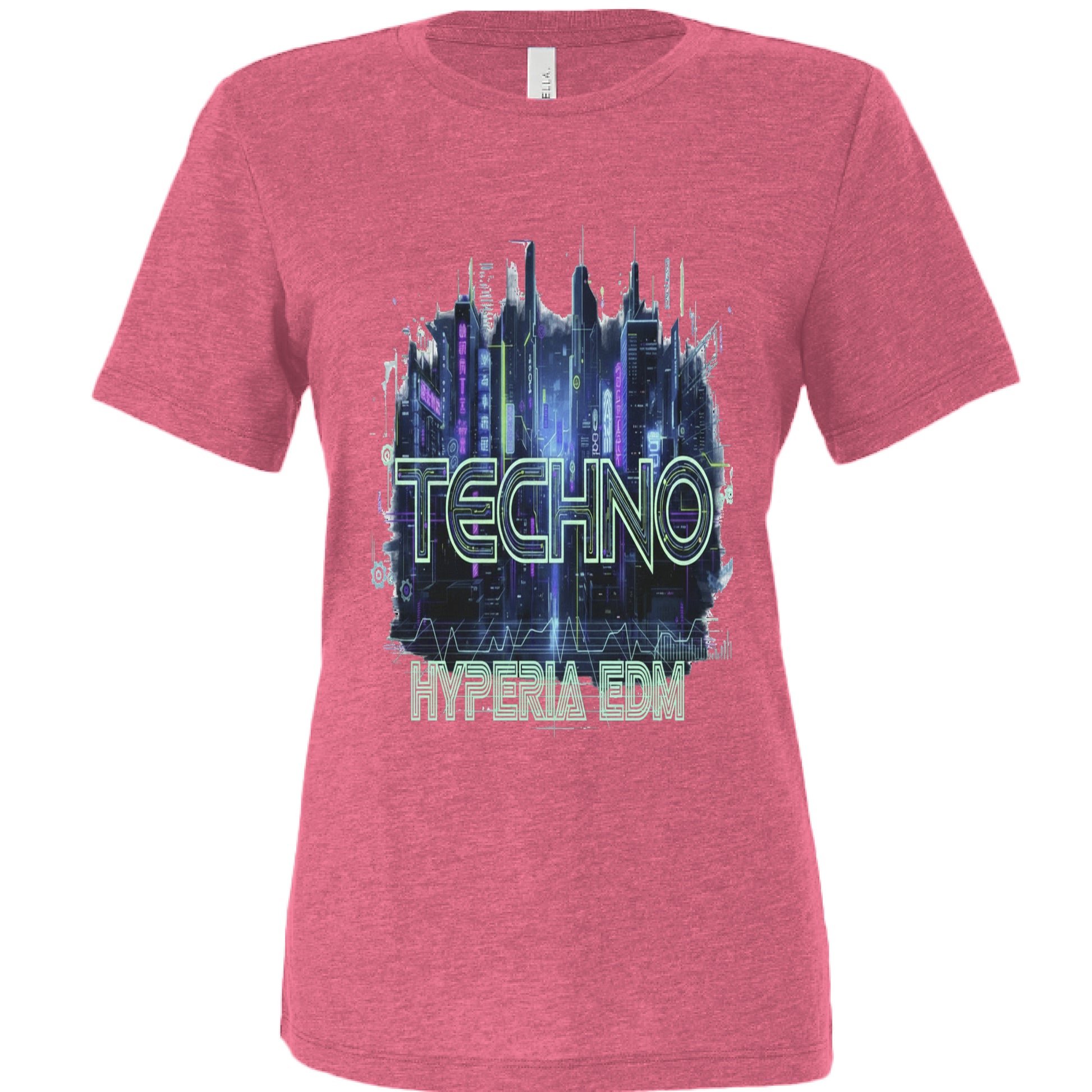 Char Pink Triblend - FRONT