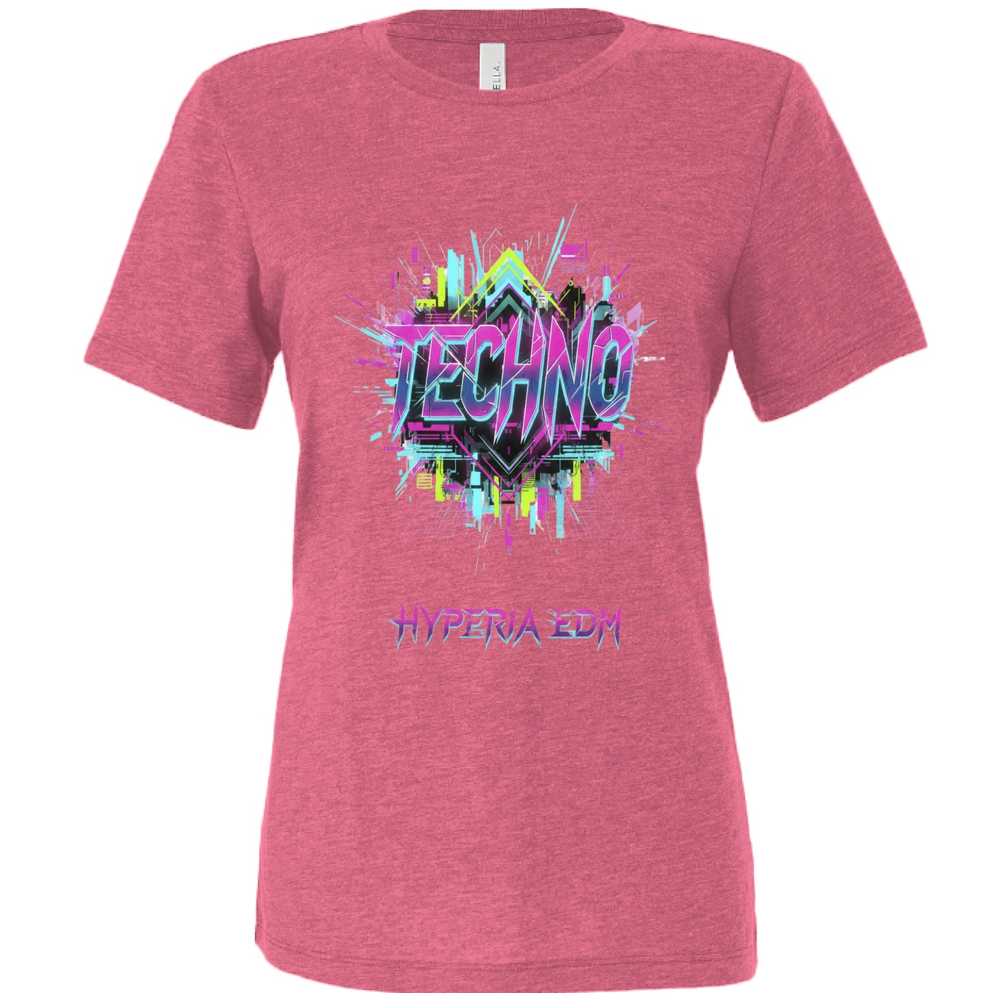 Char Pink Triblend - FRONT