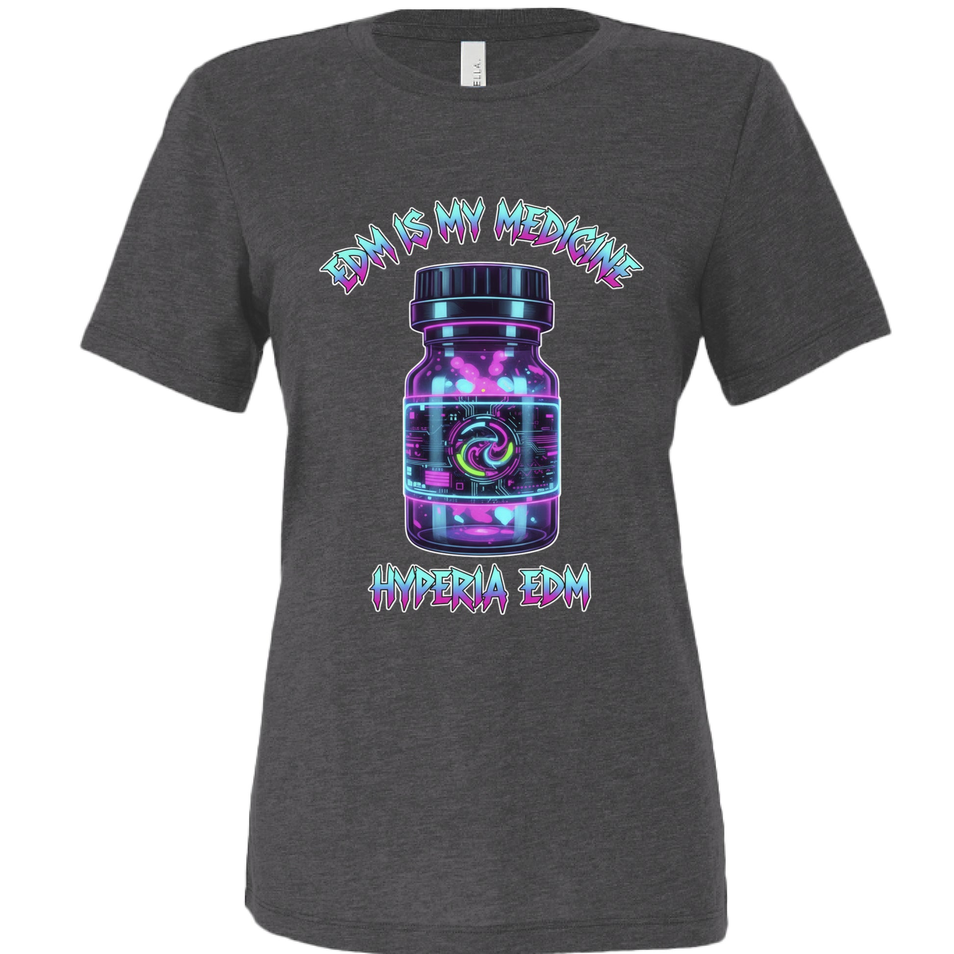 Solid Dark Grey Triblend - FRONT