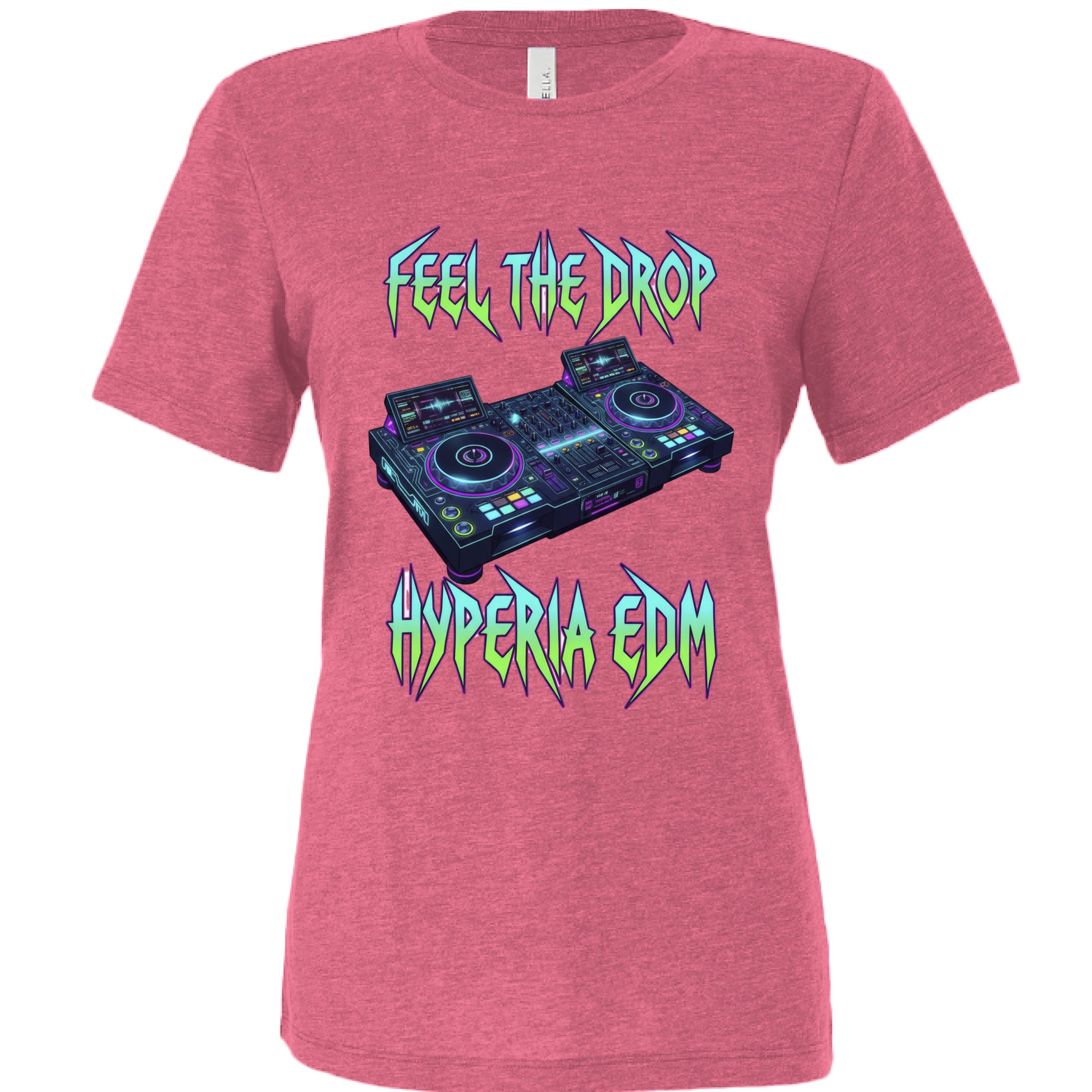 Char Pink Triblend - FRONT