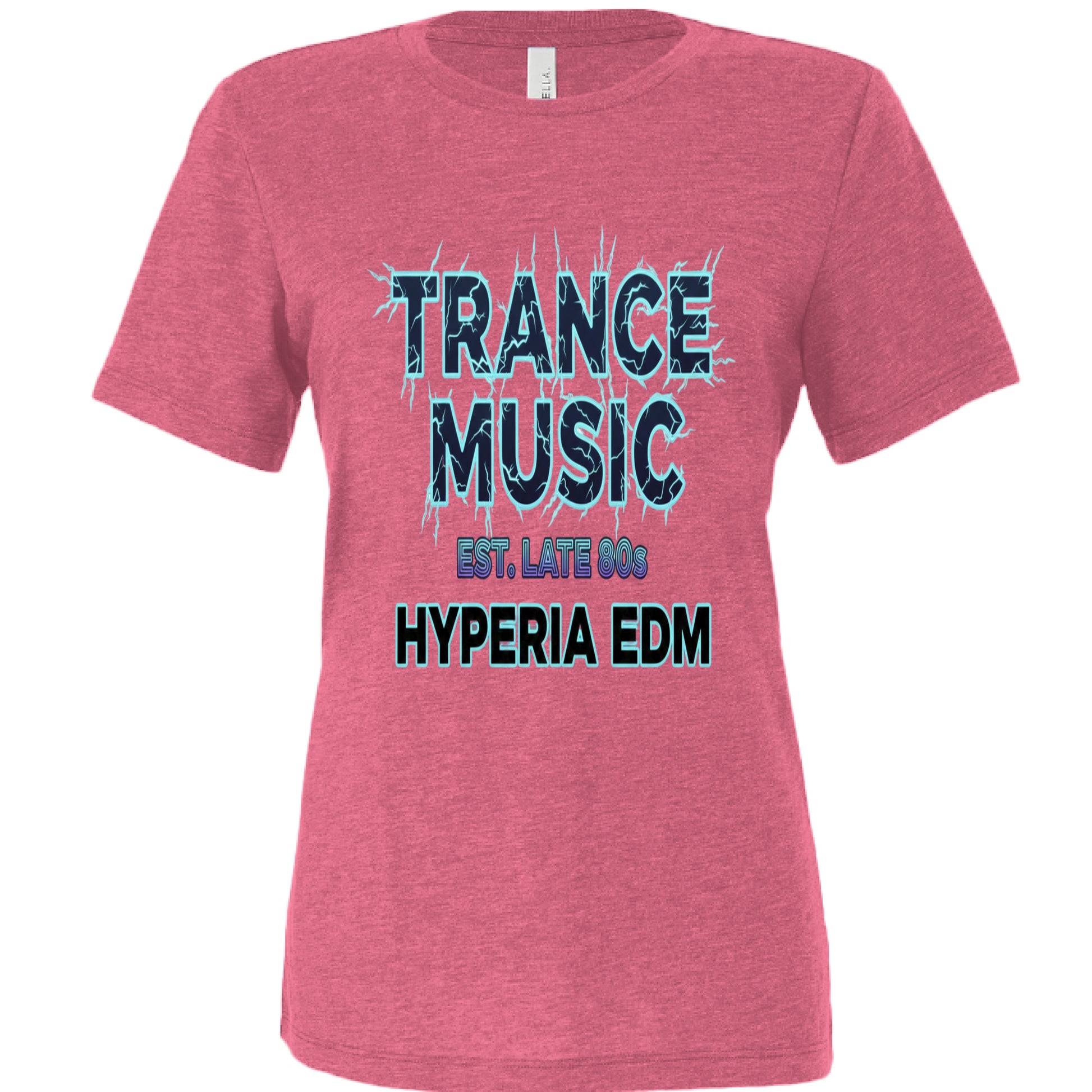Char Pink Triblend - FRONT